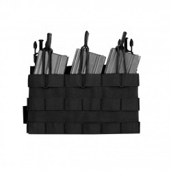 RPC Removable Triple MOLLE Open Pouch Panel - Black