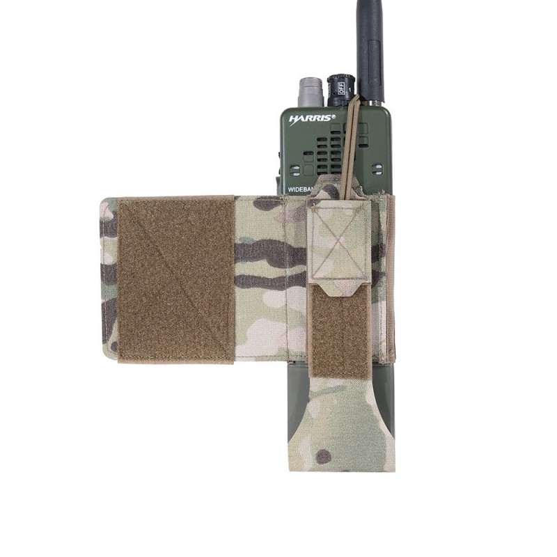 Warrior Assault System Wing Velcro MBTIR/HARRIS Radio Pouch Left Side - MultiCam
