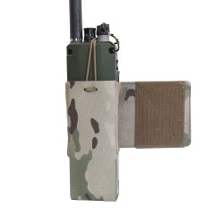 Warrior Assault System Wing Velcro MBTIR/HARRIS Radio Pouch Left Side - MultiCam