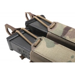 Warrior Assault System Double Bungee Pistol Pouch - MultiCam