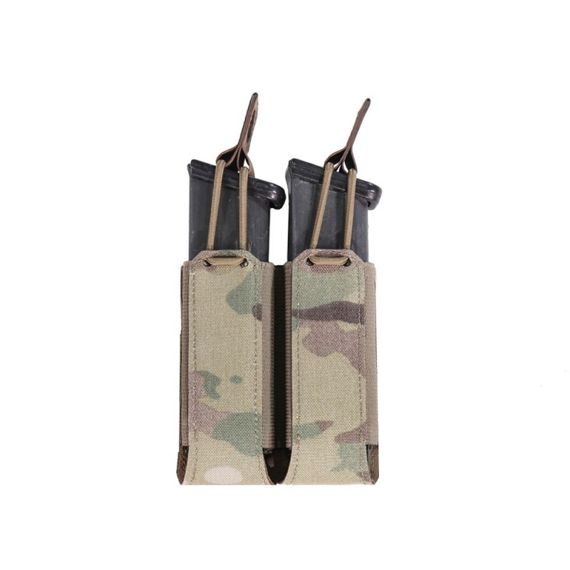 Warrior Assault System Double Bungee Pistol Pouch - MultiCam