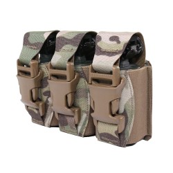 Warrior Assault System Triple 40mm Flash Bang Pouch - MultiCam