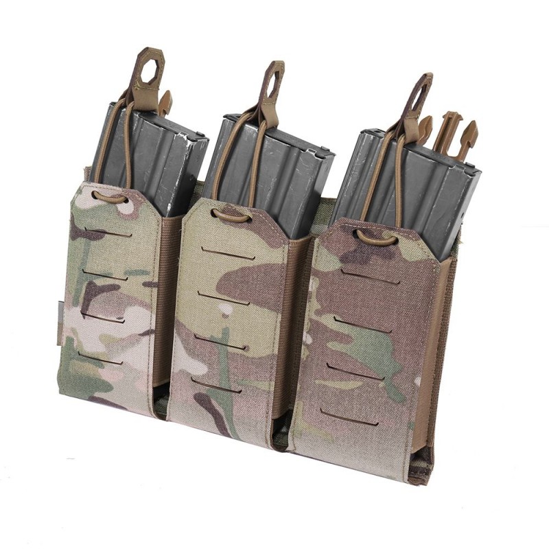 Warrior Assault System Detachable Triple Bungee 5.56 Panel - MultiCam