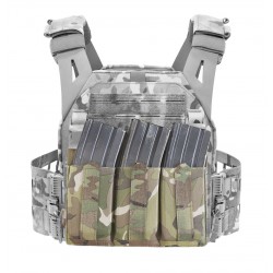 DFP triple Bungee, low profile elastic 556 mag pouch Multicam