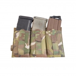 DFP triple Bungee, low profile elastic 556 mag pouch Multicam