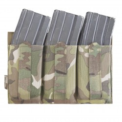 DFP triple Bungee, low profile elastic 556 mag pouch Multicam